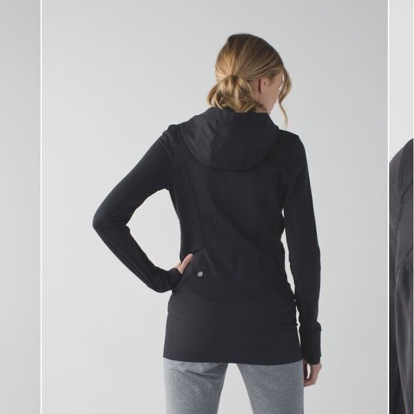 Lululemon Daily practice jacket, Black, SIze 4 D34 - Picture 2 of 10